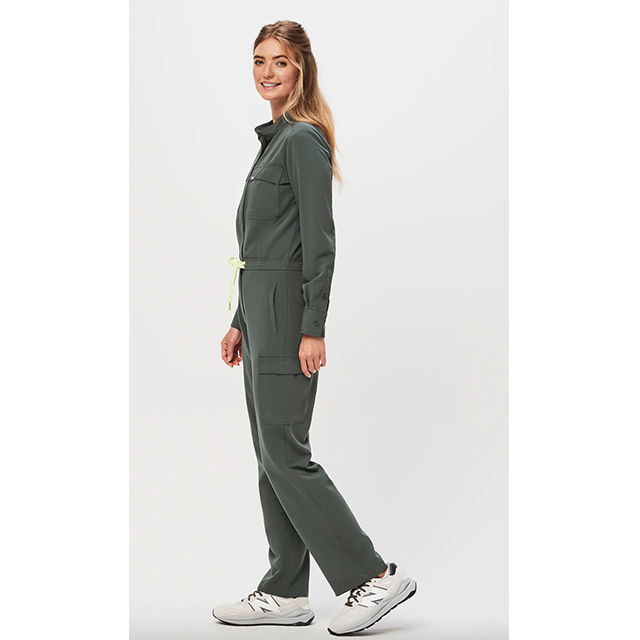 Women Scrub Sets  Design Hospital Scrubs Hospital Uniforms Sets Long Sleeve Ladies jumpsuit jumpsuits women's chic jumpsuit