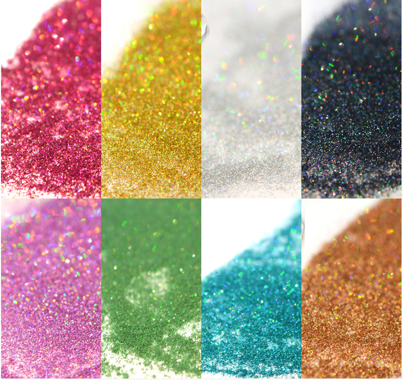 Shiny Laser Holographic Nail Glitter Dust Powder for Nail Art DIY UV Gel Polish Nail Tip Decor Glitter Craft