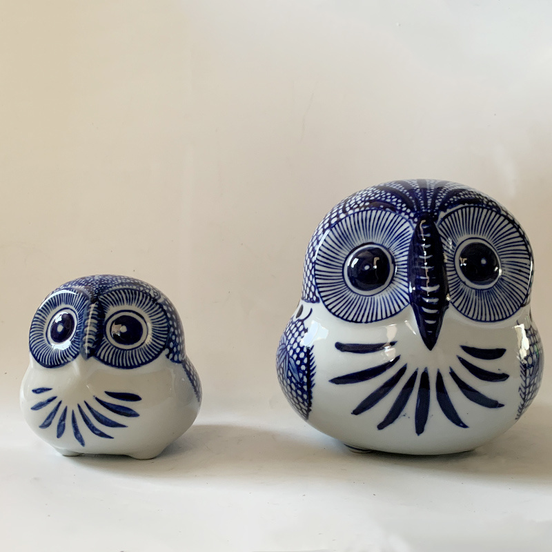 Simple Nordic Owl Furnishings For Bedroom Ceramic Crafts