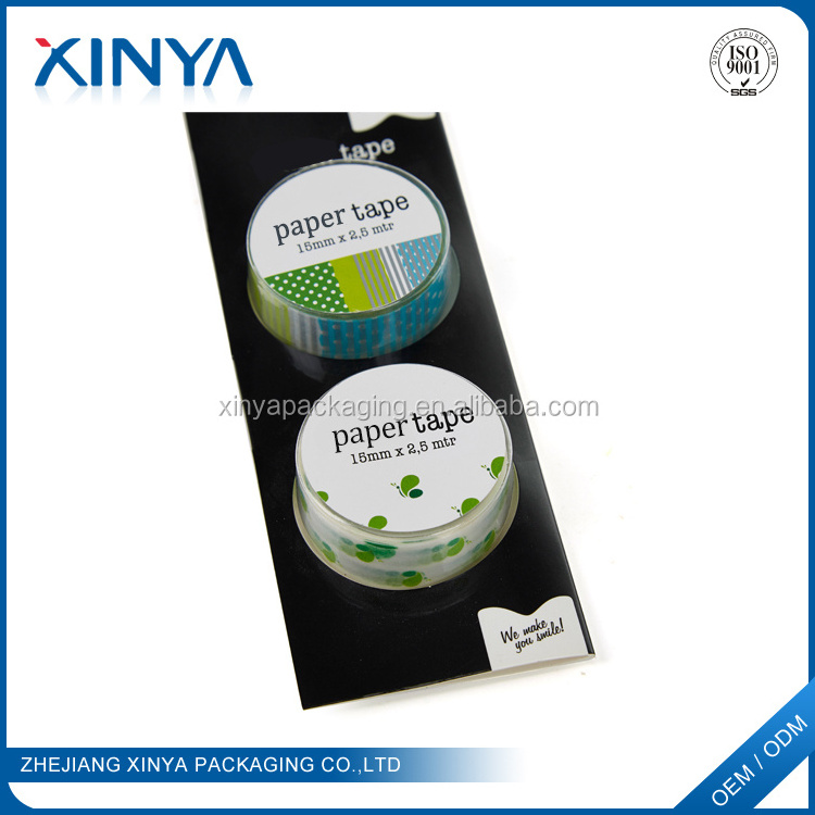 XINYA Promotional Gift Custom Printed Coloring Self Adhesive Kraft Paper Gummed Tape For Scrapbook