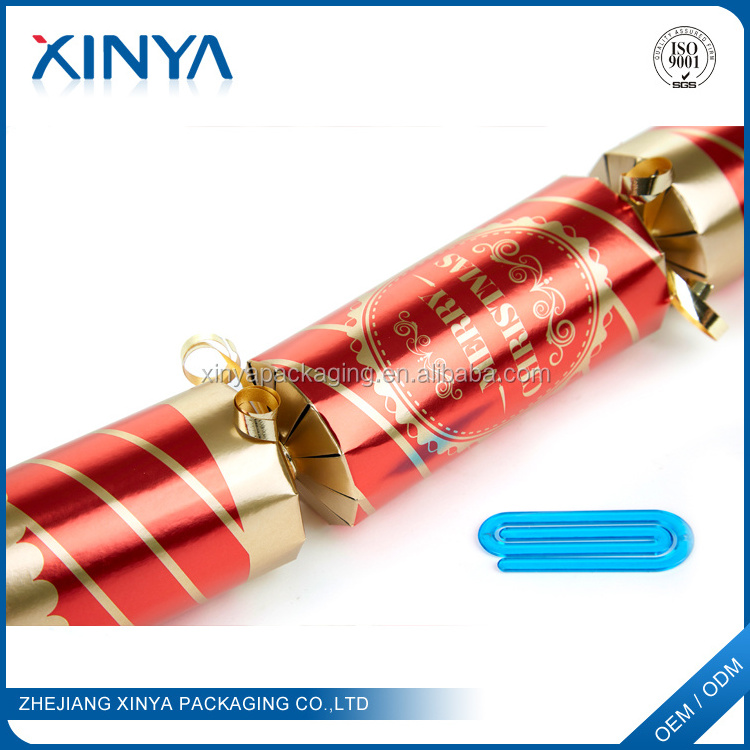 XINYA Promotional Gift Adult International Christmas Paper Crackers Indoor Fireworks Packaging