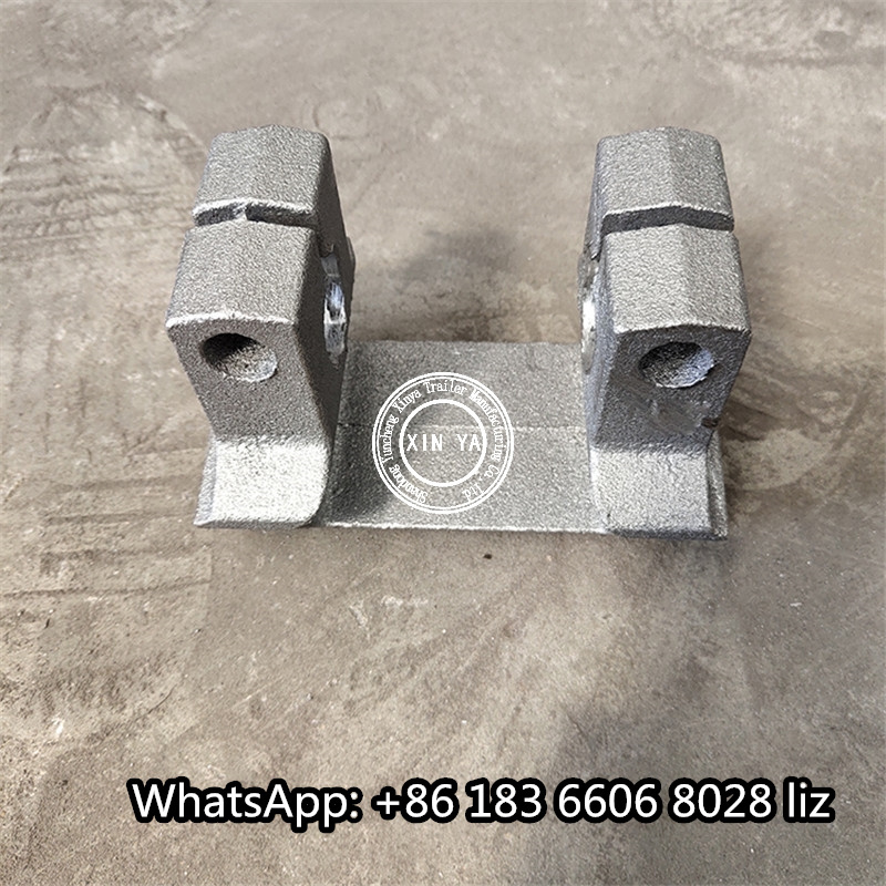 casting steel lower axle seat for 16 BPW L1 HJ type tri-axle under/over slung mechanical suspension trailer parts use