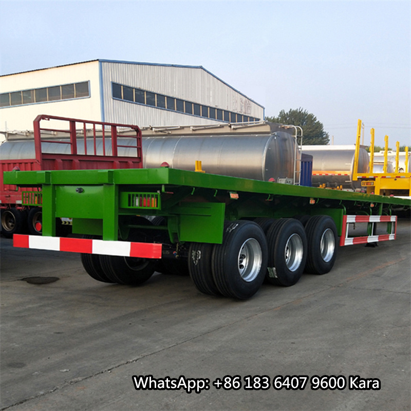 hot sale container chassis 40 feet flatbed truck trailer