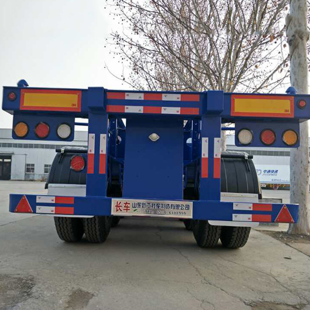 China trailers manufacture shipping container utility 20ft 40ft cargo skeleton container semi trailer truck