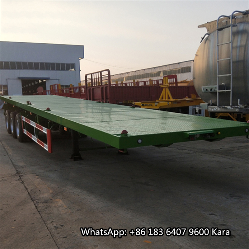 hot sale container chassis 40 feet flatbed truck trailer