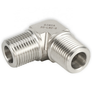 L Male Adapters  1/2" 1/8 In Tube Fitting Stainless Steel 90 Degree Elbow  NPT  SS  Pipe Fittings Male Instrument male Elbow