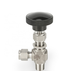 OD Tube For Water Panel Mounting 1/2"NPT SS316 adjustable Needle Valve Instrumentation Double Ferrule Right Angle Needle Valves