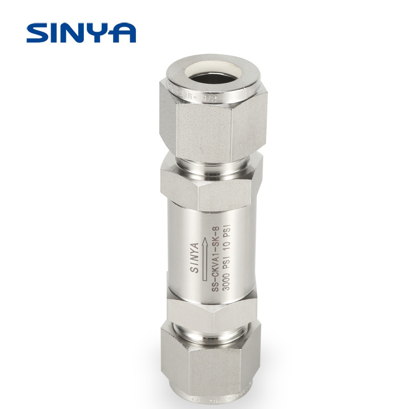 Compression  High Pressure Cracking 1/3 1 3 psi 3000 PSI 6000 PSI Double Ferrule Non Return Instrument Check Valves