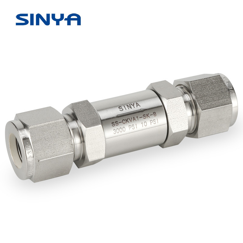 Compression  High Pressure Cracking 1/3 1 3 psi 3000 PSI 6000 PSI Double Ferrule Non Return Instrument Check Valves