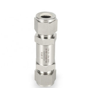 Compression Tube Double Ferrule  Swagelok Type 1/4" 3/8" 1/2" Stainless Steel Non return one-way Instrument Check Valve