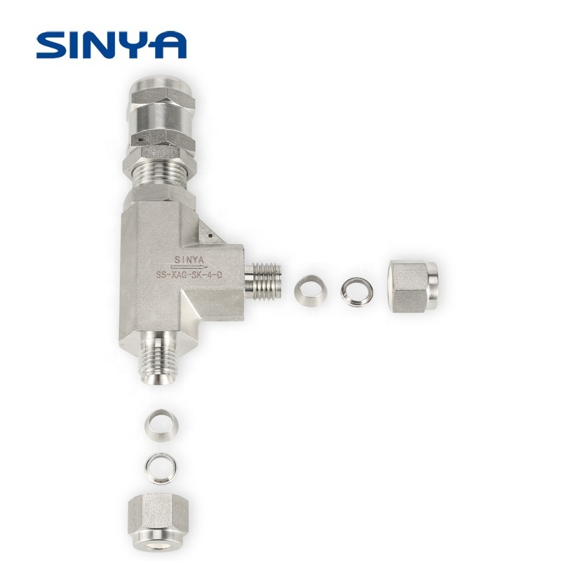 Swagelok Fitting Stainless Steel Adjustable High Pressure Compression Ends 6000 PSI Proportional Relief Valve Safety Valve