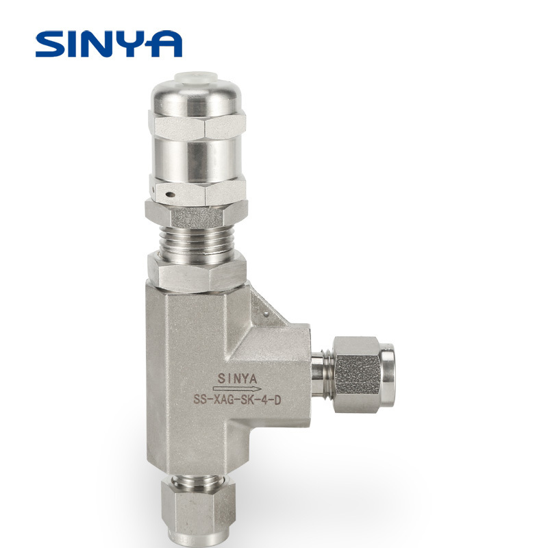 Swagelok Fitting Stainless Steel Adjustable High Pressure Compression Ends 6000 PSI Proportional Relief Valve Safety Valve