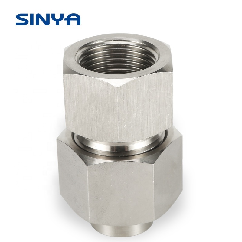 Metal Seal 3 pieces Union Stainless steel 316/316L,304,304L,6000 PSI 3000#,6000# Alloy Material Instrumentation Pipe FIttings