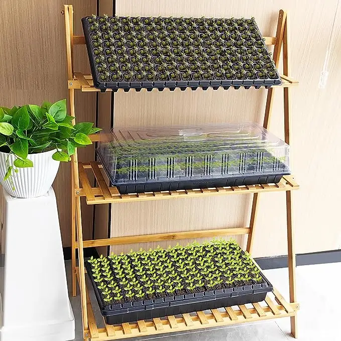 1020 Microgreen Plastic 28 32 50 72 98 105 128 200 holes Cell Gardening Pot Nursery Seedling Plant Trays Seed Tray