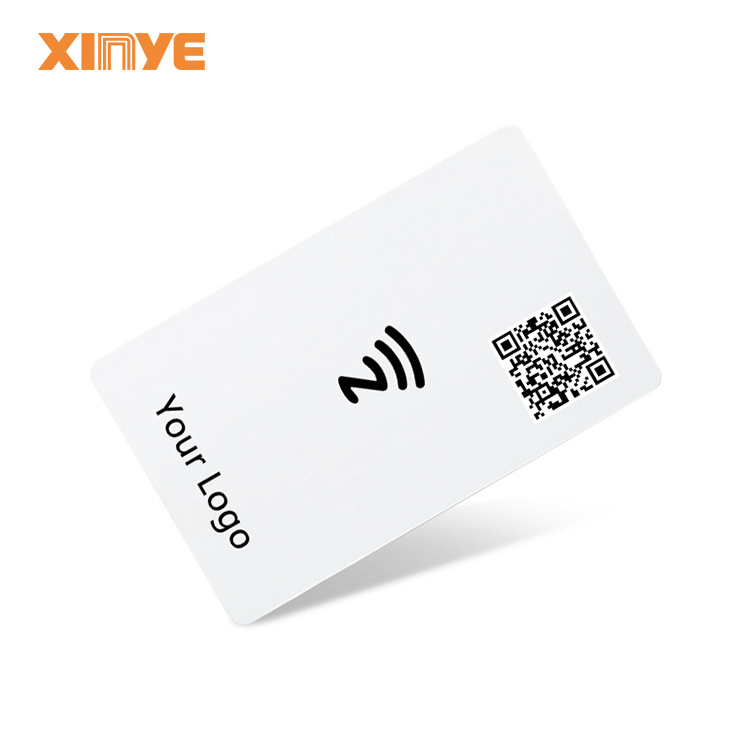 Custom NFC social media card NXP-NTAG215 black RFID NFC business card matte rfid blank card supply