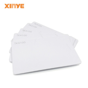 Free sample custom PET PVC  rfid em4100 tk4100 4428 chip 125Khz blank access control contactless card