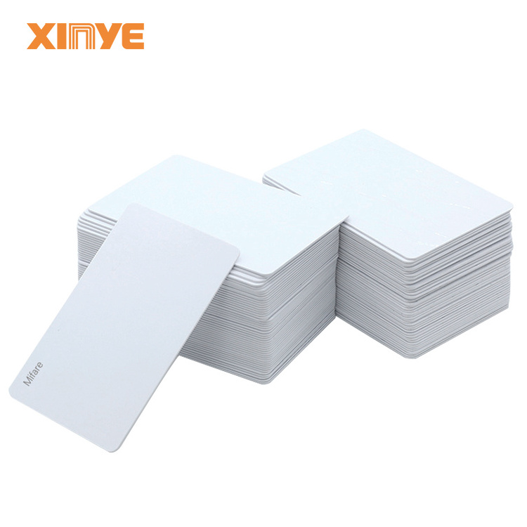 CR80 RFID 13.56mhz MIFARE Classic 4K PVC PC White Blank Cards HF RFID Smart Chip Hotel Key Card For Access Control System