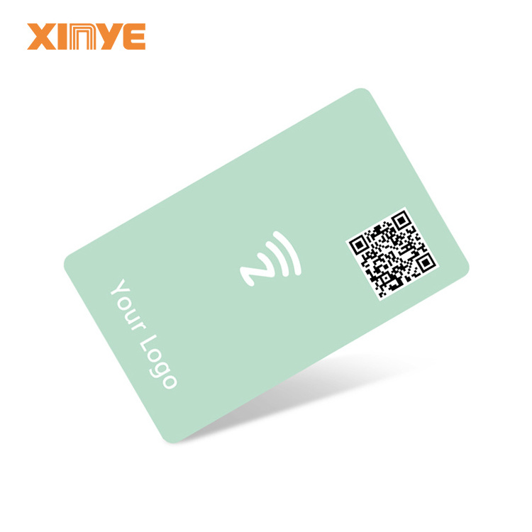 Custom NFC social media card NXP-NTAG215 black RFID NFC business card matte rfid blank card supply