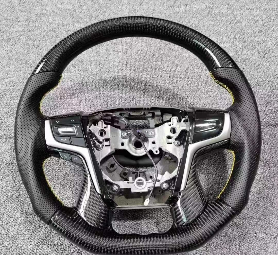 Gloss Carbon Fiber Car Steering Wheel for TOYOTA PRADO 2017-2020