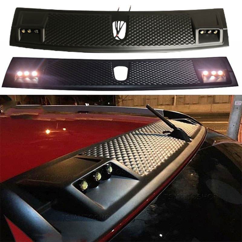 4x4 Car Accessories With Led Light Matte Black Top Cover Universal Front Car Roof Spoiler for Toyota Hilux Revo Ford Ranger