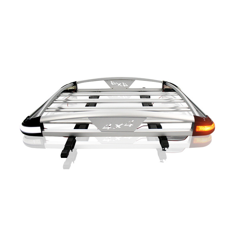 Universal Exclusive Steel  double deck 4x4 Pickup Roof Rack With Led light