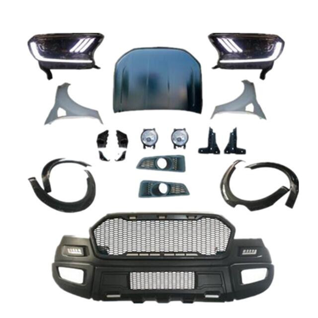 Car Accessories Facelift kit Body Kits for Ford Ranger Upgrade Raptor Front Bumper Grills