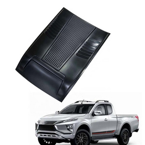 Customized 4x4 Abs Plastic Matte Black Car Hood Bonnet Scoops Cover for Mitsubishi Triton L200 2019 2020 2021