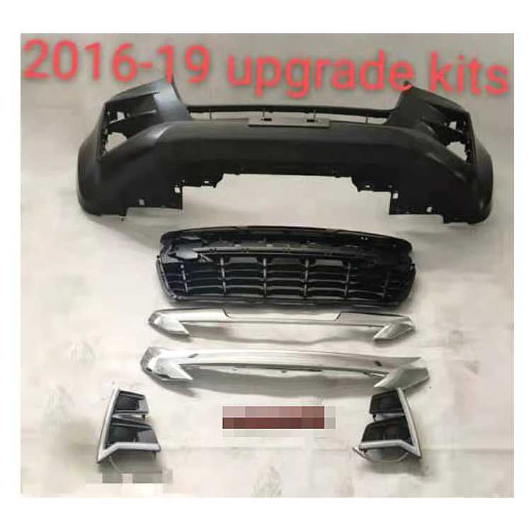 Newest Car Front Bumper Facelift Wide Conversion Bodykit Body Kit for Isuzu Dmax 2016-2019 Change Upgrade to 2020 2021