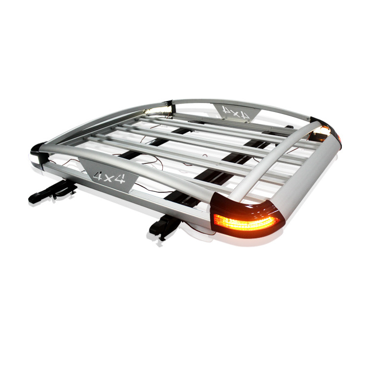 Universal Exclusive Steel  double deck 4x4 Pickup Roof Rack With Led light