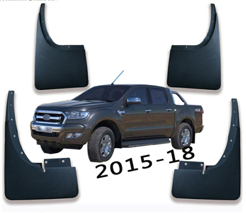 Car Fenders Front Rear Mud Guard Mudguard Mud Flaps for Ford Ranger 2015+