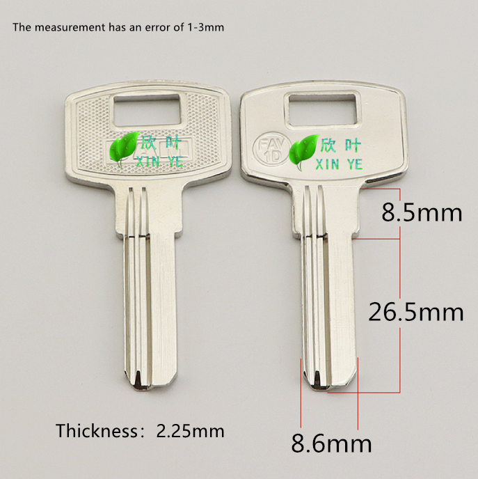 XinYe Wholesale Custom Safety Door Key Blank General Portable Good Use Key  For House Door Lock