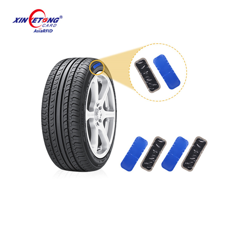 860 960mhz Rubber UHF Tire Tag RFID Tyre chip sticker for Vehicle management UHF RFID Tyre label