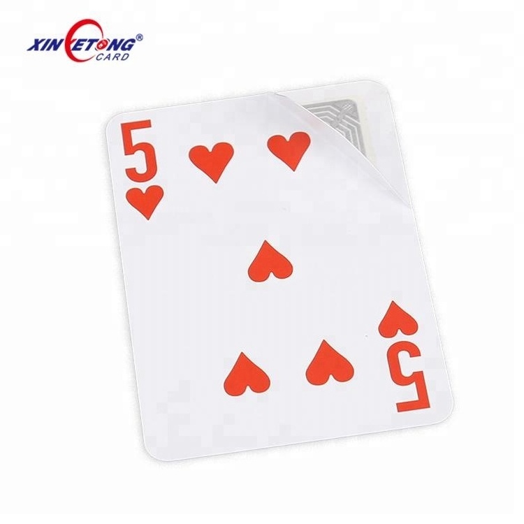 Very thin card Custom RFID playing card poker card with contactless rfid chip for game