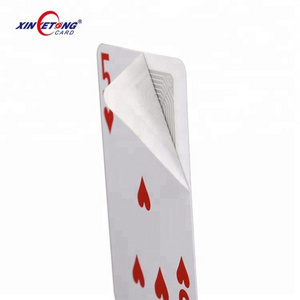 Very thin card Custom RFID playing card poker card with contactless rfid chip for game