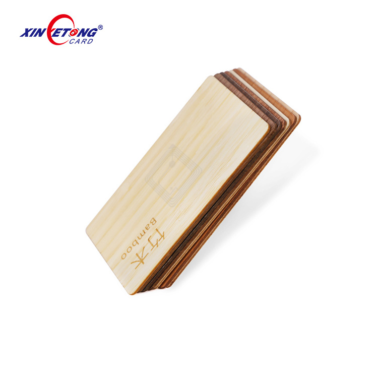 13.56Mhz Cr80 Rfid  Blank Wooden  Contactless Nfc Business Card