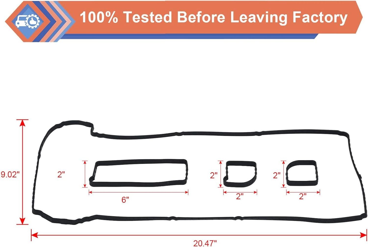 Engine Valve Cover Gasket for 2004-2017 Ford Escape Focus Fusion Ranger 2003-2013 Mazda 3 5 6 3 Sport MX-5 Miata Tribute mercury