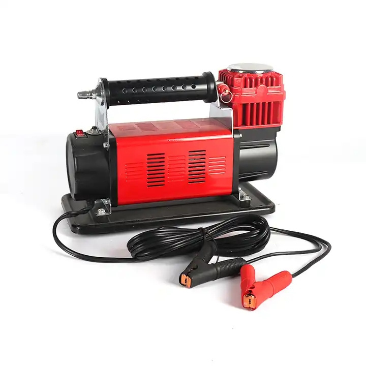 High Power Cylinder Car Air Compressor Heavy Duty  Tire Pump Auto Air Inflator For Truck Or Motorcycle