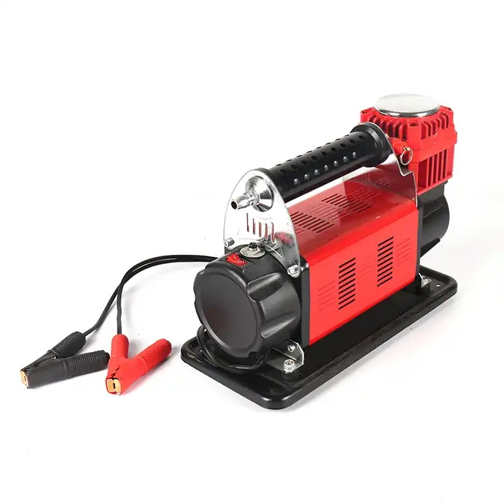 High Power Cylinder Car Air Compressor Heavy Duty  Tire Pump Auto Air Inflator For Truck Or Motorcycle