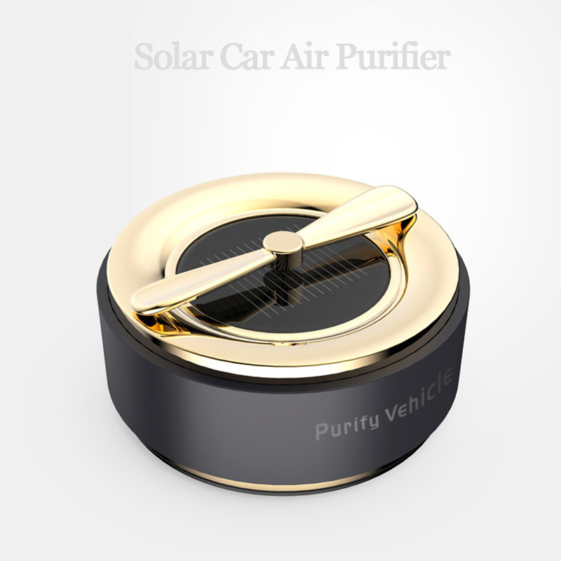 Mini  Solar Air Fresher Cleaner Design Auto Powered Active Car Air Purifier New Model