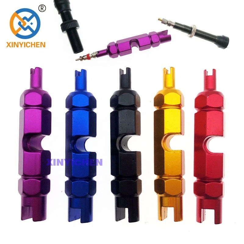 Hand Tool Tire Valve Core Removal Tool Nozzle Repair Kits Multifunction Cuboid Double Head Wrench Portable