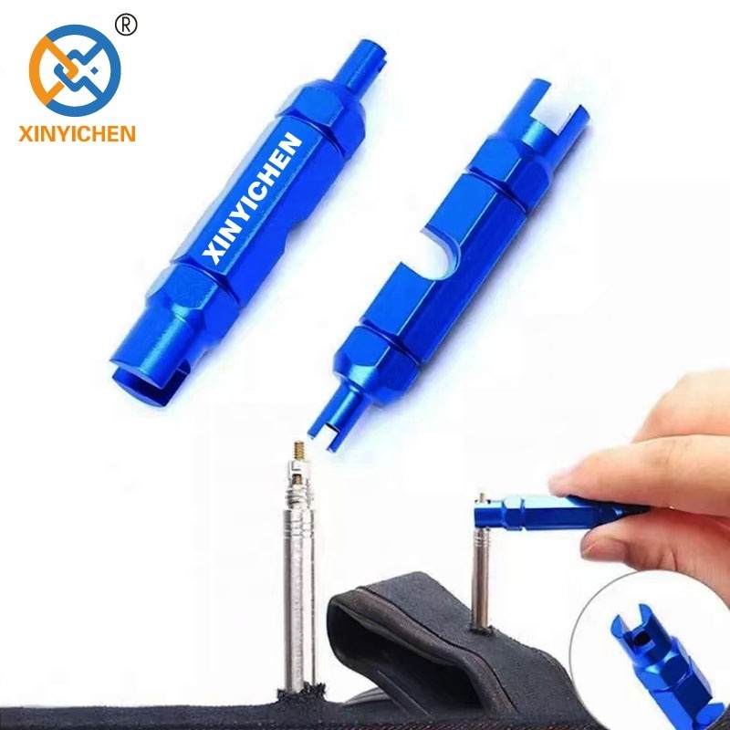 Hand Tool Tire Valve Core Removal Tool Nozzle Repair Kits Multifunction Cuboid Double Head Wrench Portable