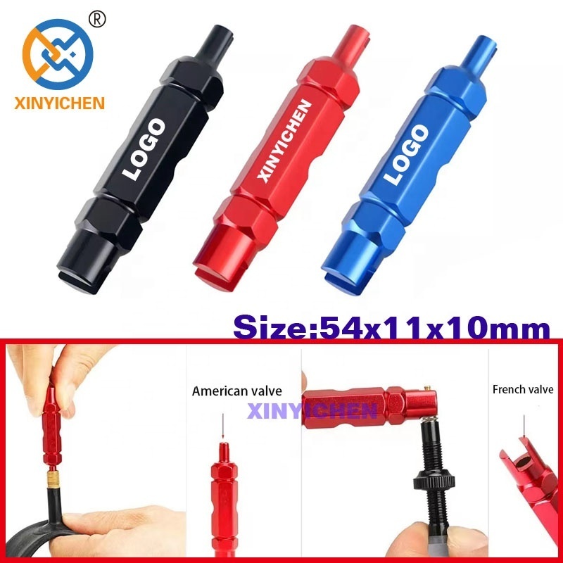 Hand Tool Tire Valve Core Removal Tool Nozzle Repair Kits Multifunction Cuboid Double Head Wrench Portable