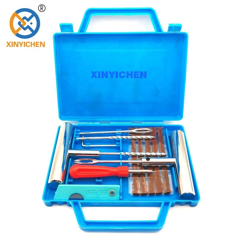 12 PCS Car Motorcycle Emergency Heavy Duty Tire Repair Kit Tubeless Tire Puncture Tire Repair Tool Plug Set