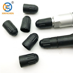 Black Rubber Tire Valve Stem Long Caps for TR20008 TPMS Valve Tire Cap