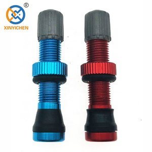 Metal Bicycle Schrader Valve for Road MTB Bicycle Tubeless Tires Brass Core Alloy Stem Tubeless