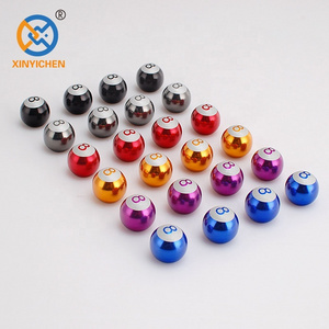 4Pcs pool 8 Billiard Ball Universal Wheel Car truck bike  tire titanium plastic air valve stem caps