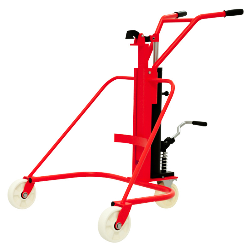 steel cart trolley easy lift adjustable 10gal 55gal lifter drum dolly