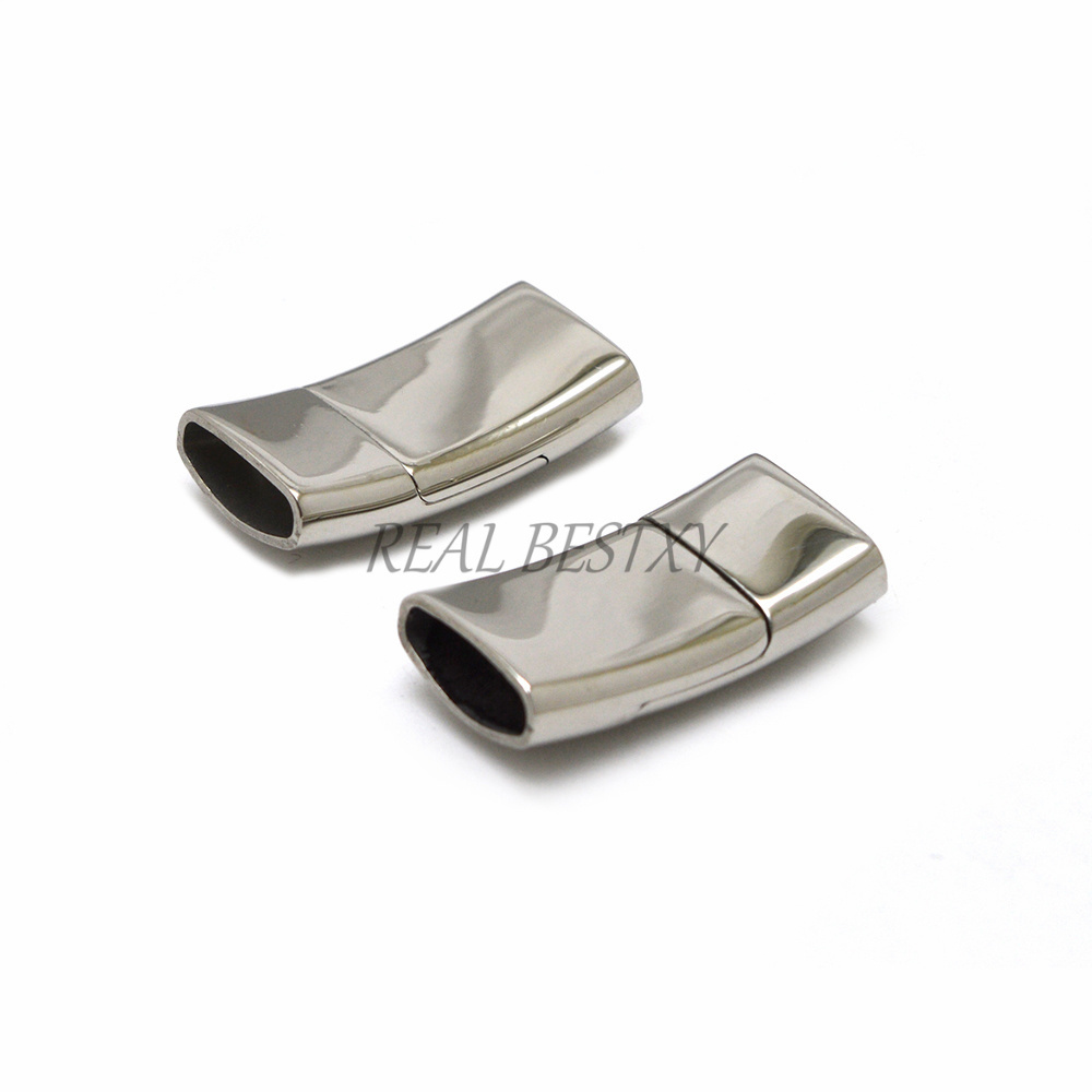 Engrave Logo  HOLE SIZE:12*4mm Stainless Steel Clasp Rectangle Bracelet  Clasps DIY Jewelry Making Part Supply