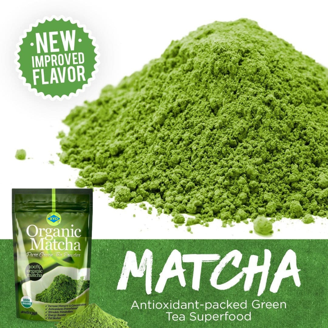 Private Label 100% Organic Matcha Powder Wholesale Free Sample Natural Pure Green Tea Ceremonial Matcha Powder