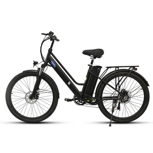 21 Speed 26" Fat Tire Chopper Electric Bike 350w 48v E-bike Cruiser Beach Electric Bike